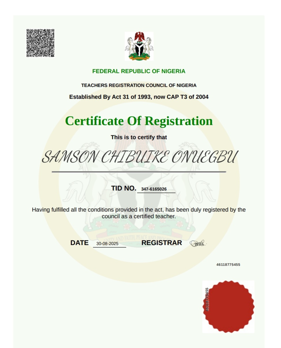 How to get TRCN certificate online