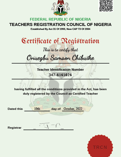 How to get TRCN certificate online